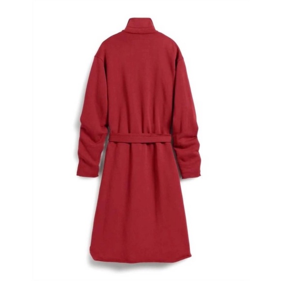 NWT FRANK & EILEEN Willa Triple Fleece Wrap Dress  Cranberry Size Small - Picture 8 of 12